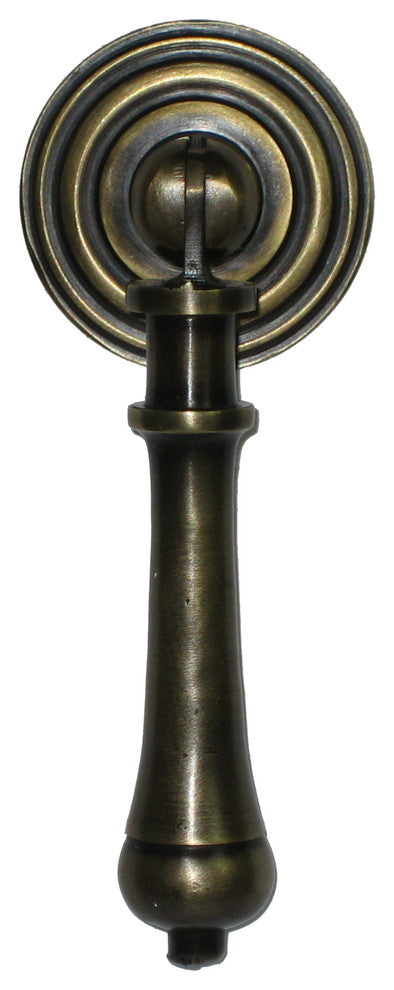 Teardrop Pull With Rosette Backplate, Large