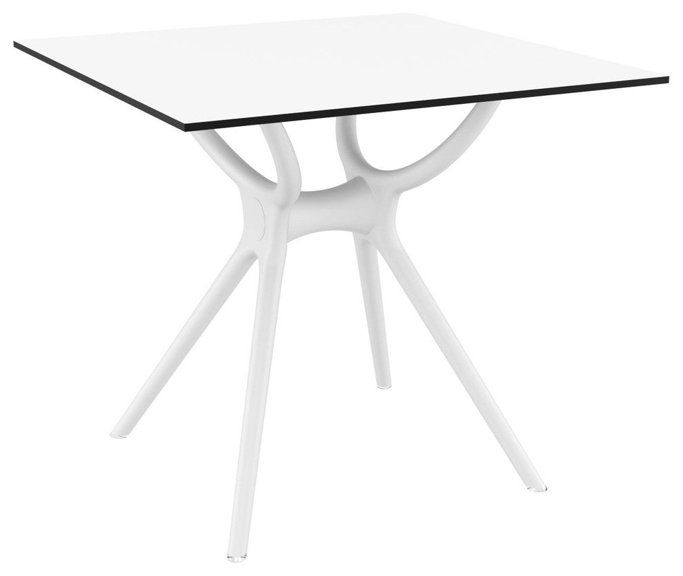 Compamia Air Square Dining Table, White