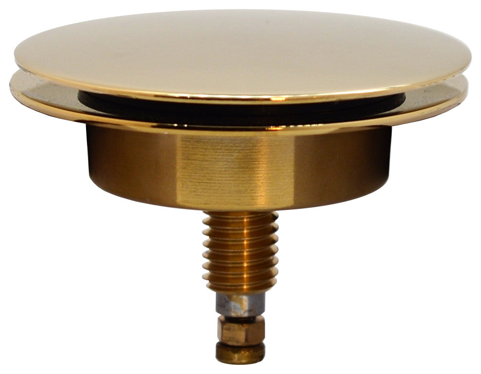 European Style Trim For Cable Drive Bath Waste In Polished Brass, Polished Brass