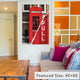 "Dual Torn Series Pull London Booth" by Philippe Hugonnard, 40x26x1.5, 1-Piece