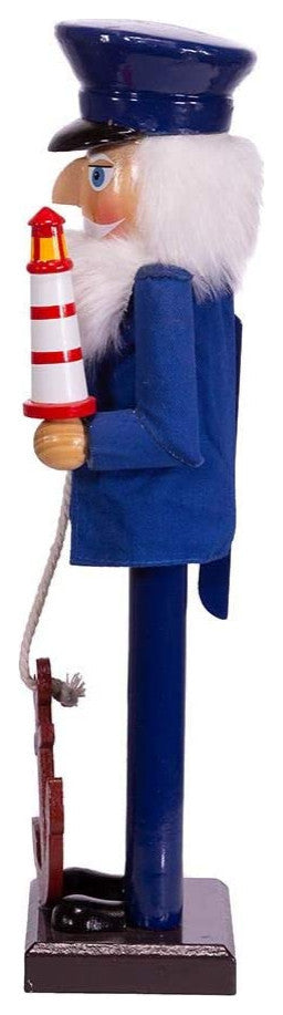 Kurt Adler 15" Sailor Nutcracker with Anchor and Lighthouse