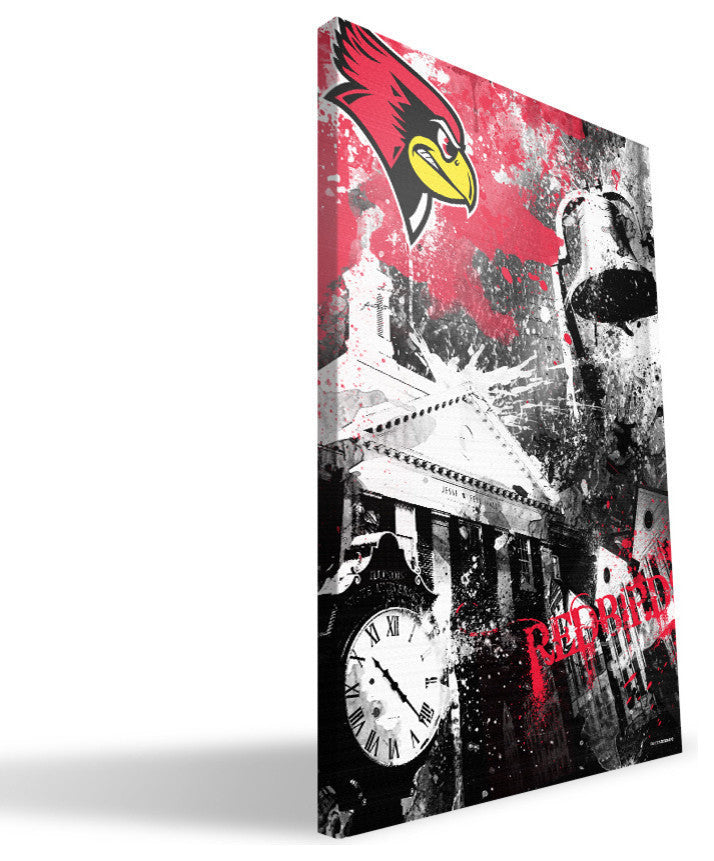 Illinois State University Redbirds Spirit Canvas Print, 16"x24"