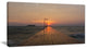 "Large Pier At Koh Rong Island" Modern Beach Canvas Art Print, 32"x16"