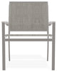 Bazza Sling Stackable Outdoor Dining Chair, Smoke/Warm Gray