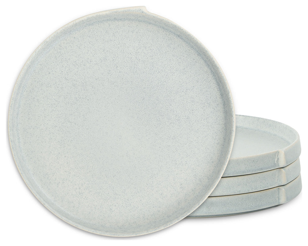 Stone Lain Bao Stoneware Dinner Plate Set of 4, Blue-Grey