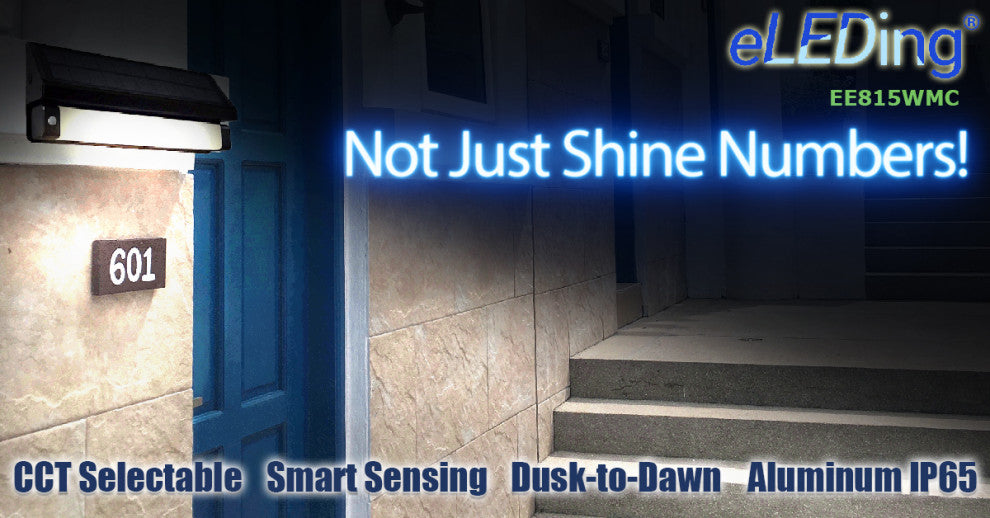 Solar SMART Sensing Self-Contained Selectable LED Color Flood Pathway Wall Light