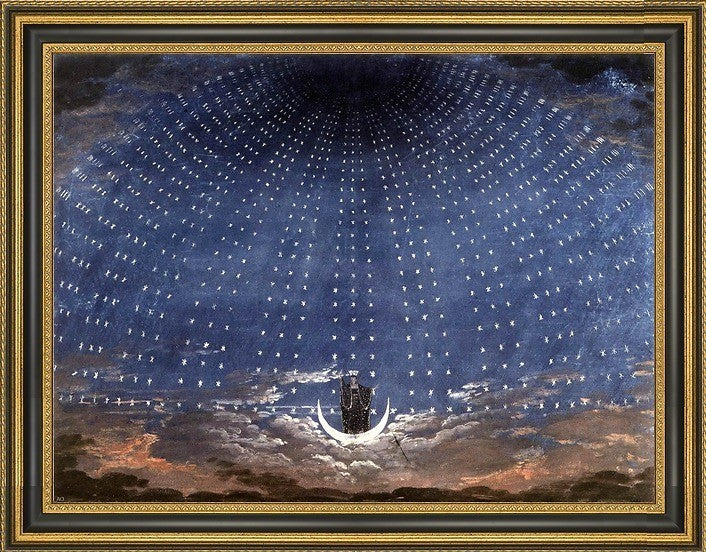 Karl Friedrich Schinkel Stage set for Mozart's Magic FluteCanvas Print, 18"x24"