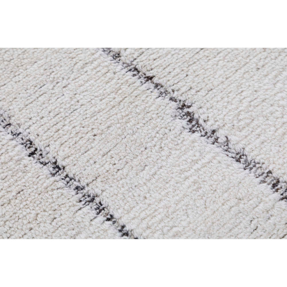 Sun Lines Area Rug, Charcoal, 8'x10'
