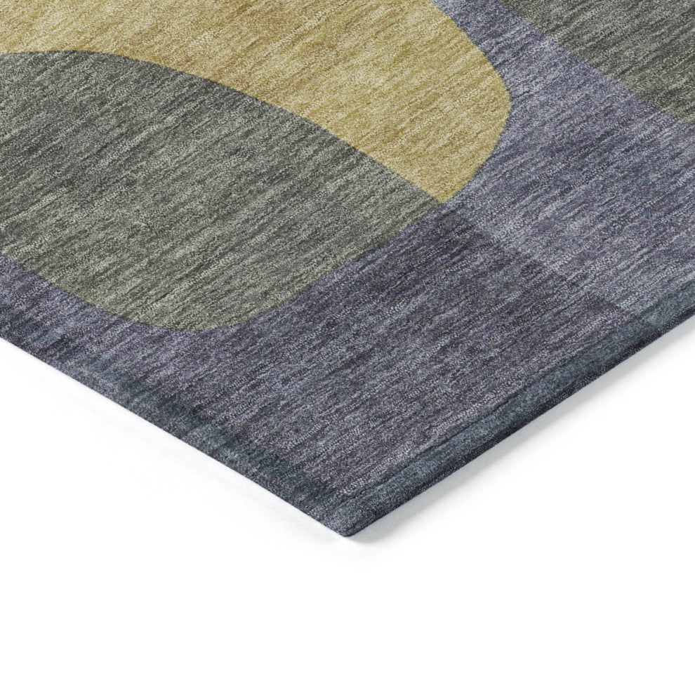 Machine Washable Indoor/Outdoor Chantille ACN1867 Purple 9' x 12' Rug