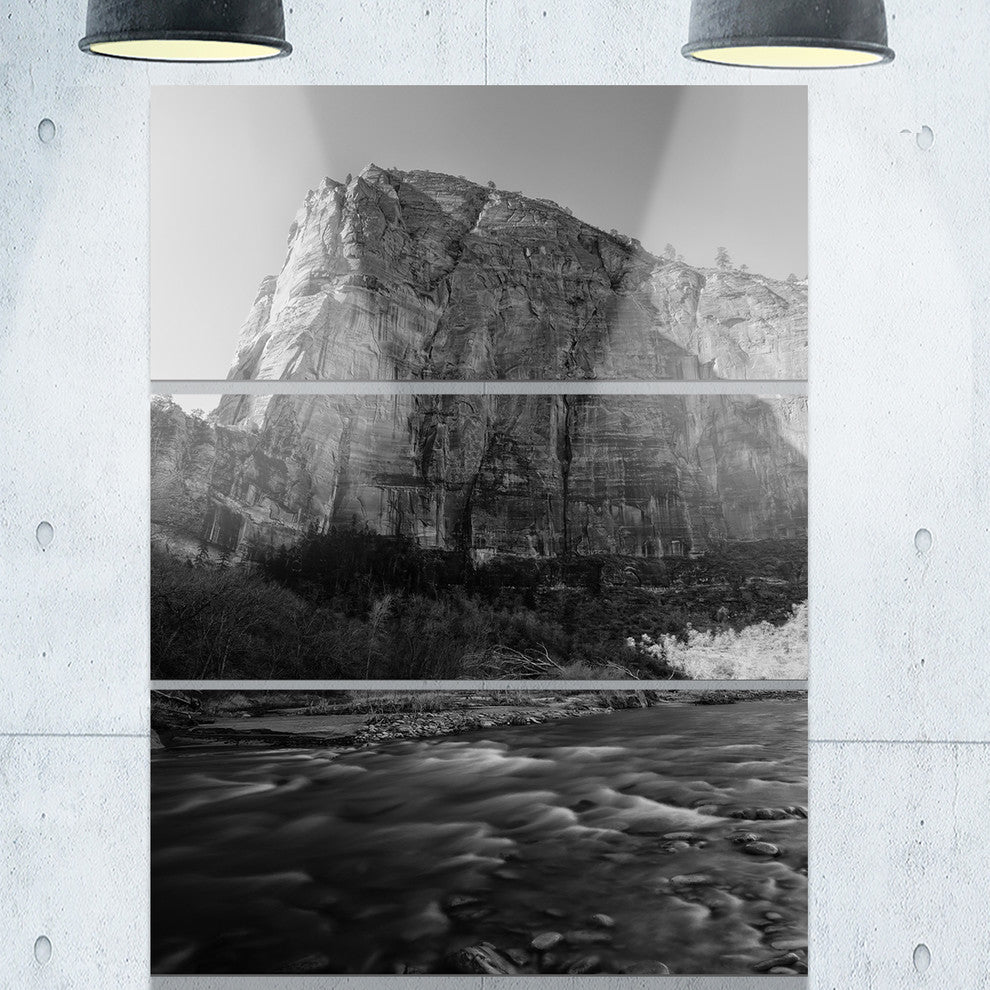 "Glow of Morning Dark" Photography Metal Wall Art, 3 Panels, 28"x36"