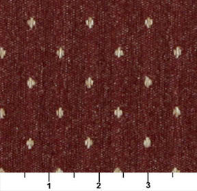 Rustic Red And Beige Dotted Country Tweed Upholstery Fabric By The Yard