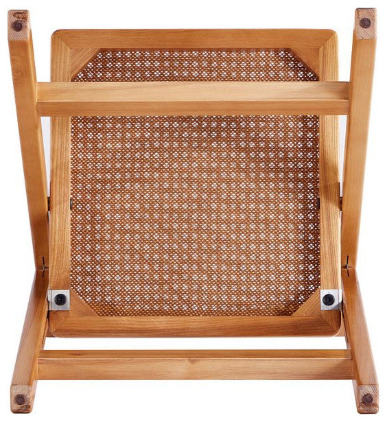 Manhattan Comfort Pullman Dining Folding Chair, Nature, Set of 2