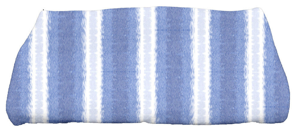 Sea Lines, Stripe Print Bath Towel, Blue