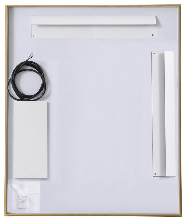 Modern Brass Led Mirror