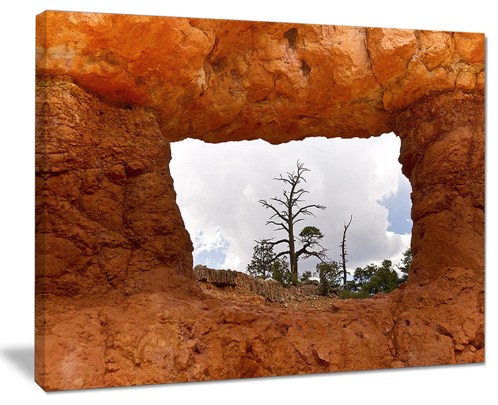 "Sky Through Red Canyon Window" Landscape Wall Art, 40"x30"