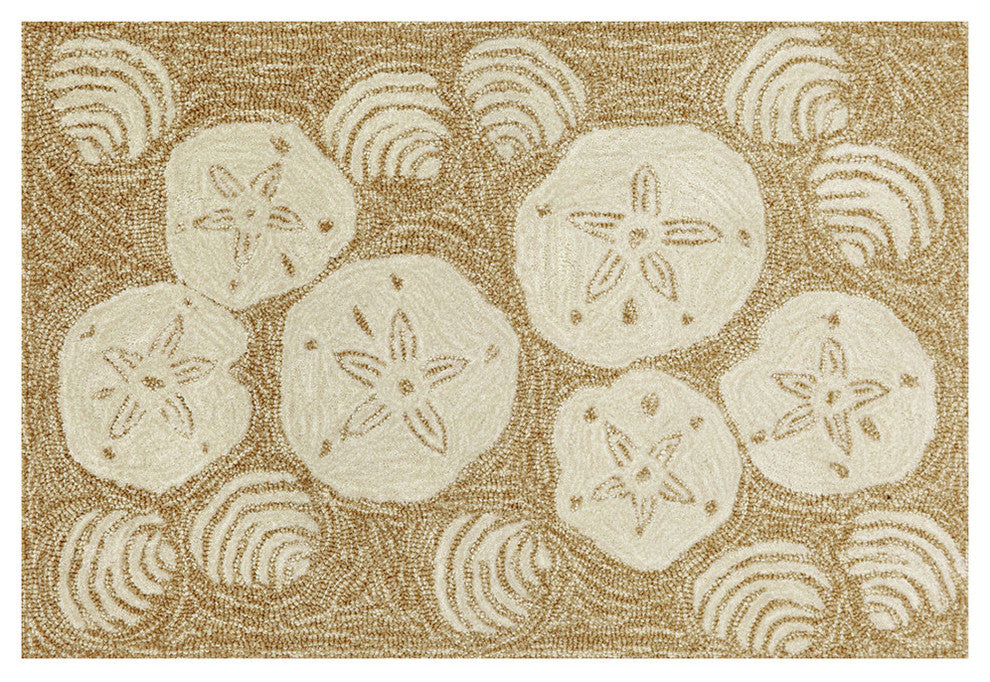 Frontporch Shell Toss Indoor/Outdoor Rug Natural 2'6x4'