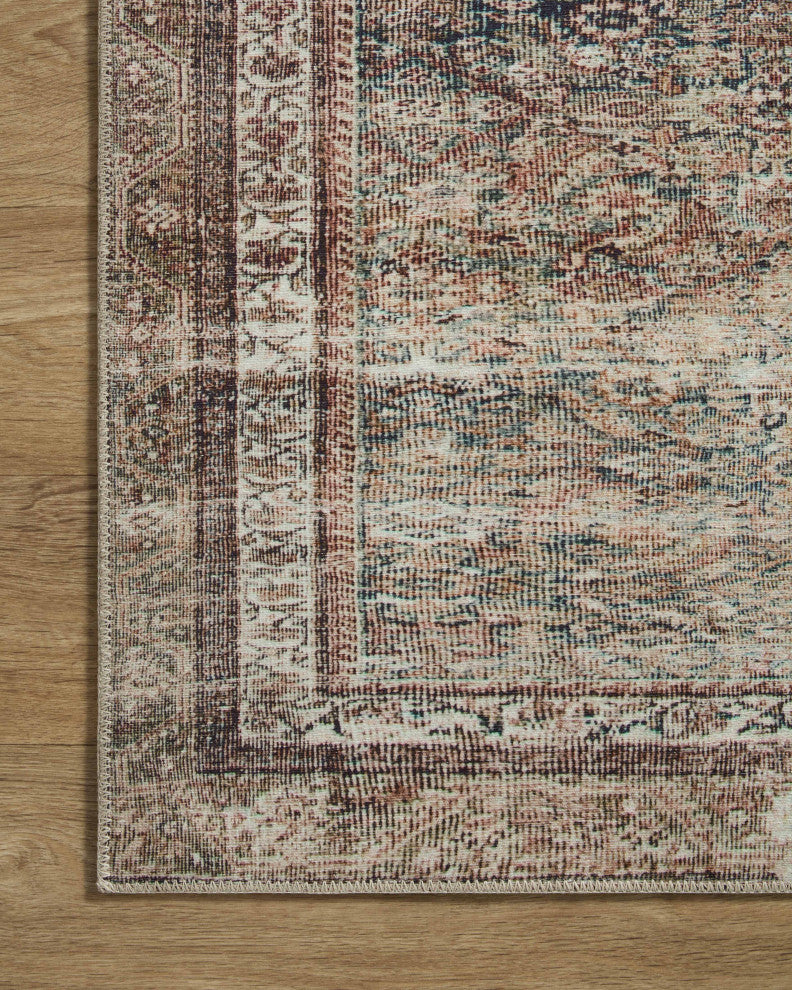 Chris Loves Julia x Loloi Jules Ink / Terracotta 8'-6" x 11'-6" Area Rug