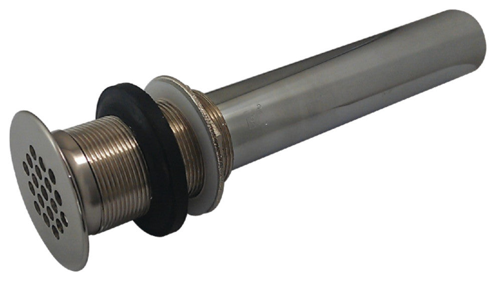 Fauceture Grid Drain without Overflow, Brushed Nickel