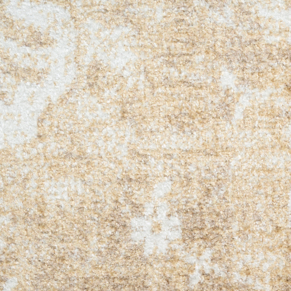 Nourison Astra Machine Washable 9' x 12' Ivory Gold Vintage Indoor Rug