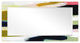 "Sunder" Beveled Mirror on Printed Abstarct Tempered Art Glass, 54x28"