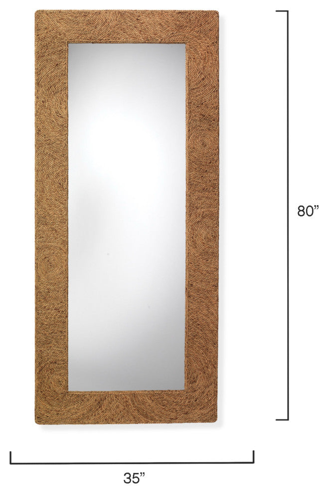 Harbor Floor Mirror, Seagrass