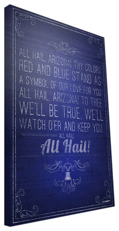 ARZ Wildcats Song Canvas Print, 16"x24"