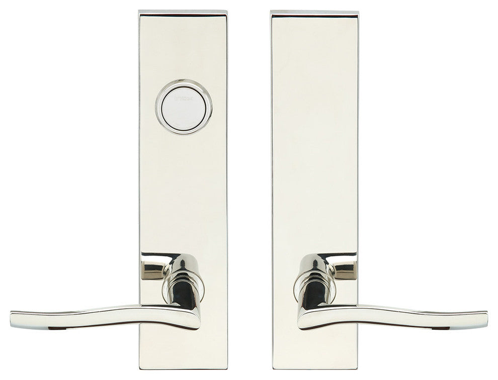 Waterfall Lever, Tubular Dummy Entry With Dummy Cylinder, Left Hand