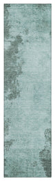 Machine Washable Indoor/Outdoor Chantille ACN1902 Teal 2'3" x 7'6" Runner Rug