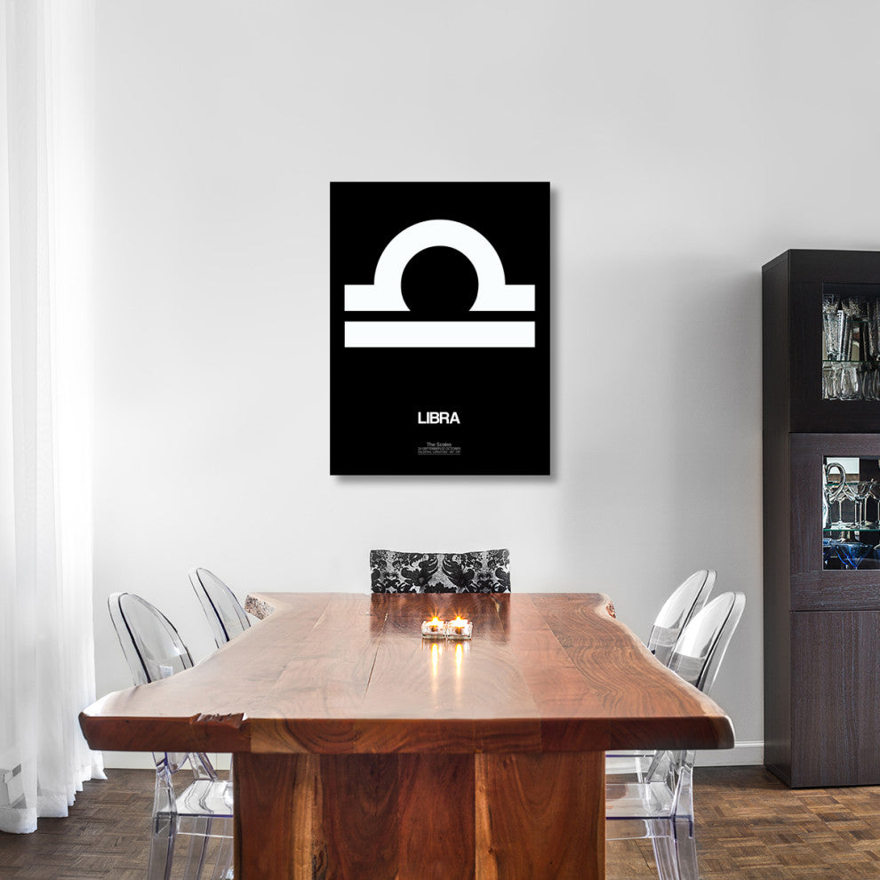 "Libra Zodiac Sign White" Fine Art Print