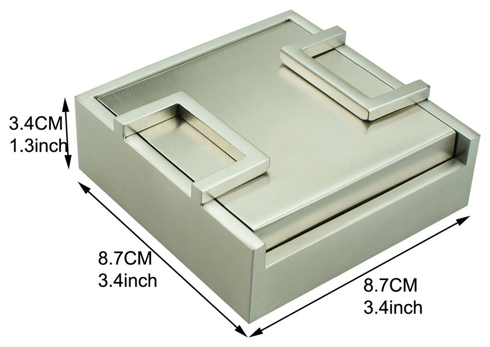 Pop-Up Note Dispenser,Stainless Steel, Satin Finish.