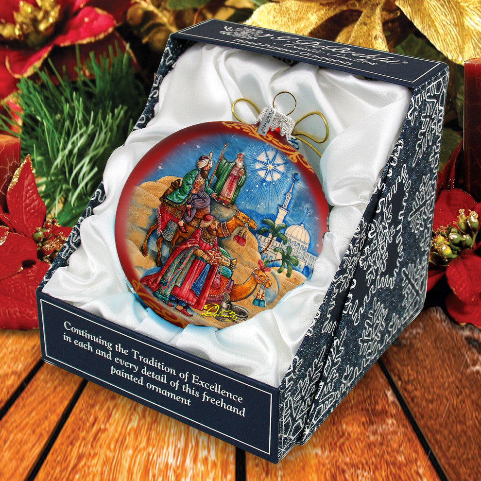 The Journey of the Three Kings Glass Ornament Limited Edition