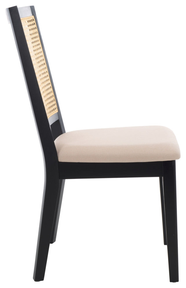 Safavieh Margo Dining Chair, Set of 2, Black/Beige