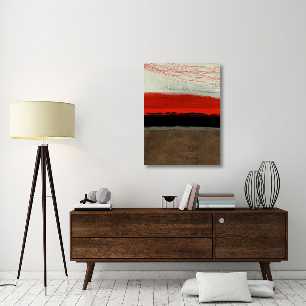 "Abstract Stripe Theme Brown" Fine Art Print