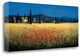 "Tuscan Panorama - Poppies" By David Short, Giclee Print on Gallery Wrap Canvas