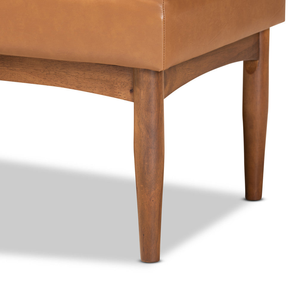 St Clair Modern Farmhouse Dining Bench, Tan