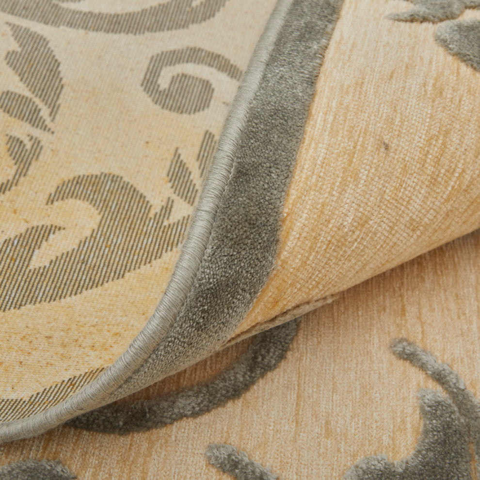 Weave & Wander Pellaro Rug, Cream/Silver, 2'2"x4'