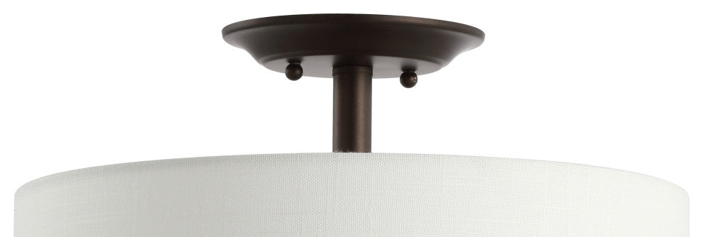 Marc 15" Metal LED Semi-Flush Mount, Oil Rubbed Bronze