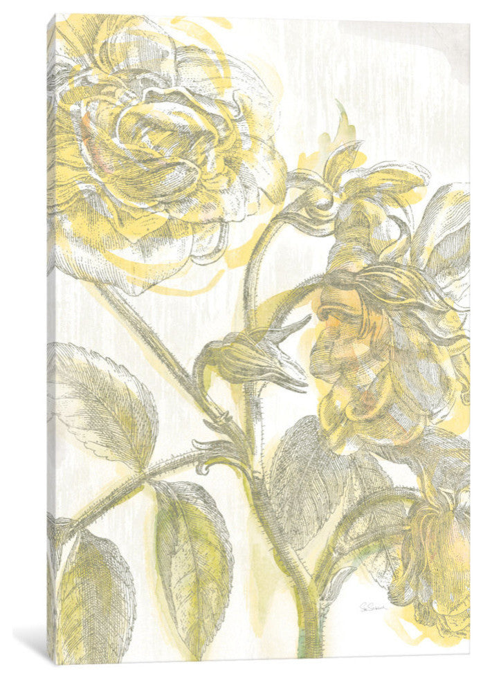 "Belle Fleur Jaune I" by Sue Schlabach, 26x18x1.5
