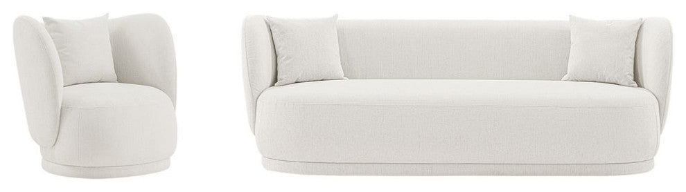 Manhattan Comfort 2-Piece Siri Sofa and Accent Chair
