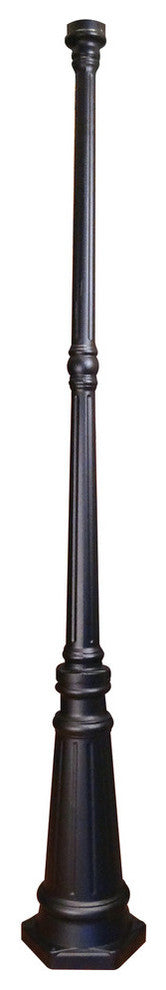 72" Surface Mount Post, Black