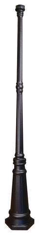 72" Surface Mount Post, Black