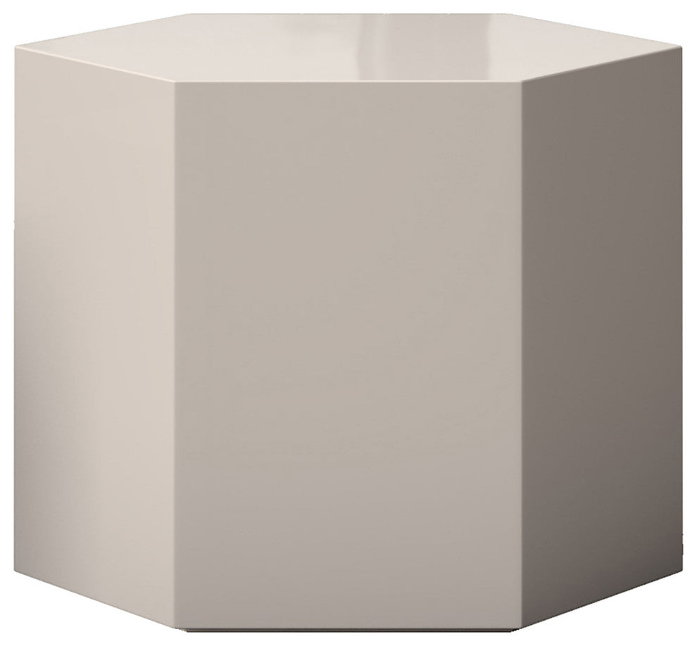 Centre 14in. Occasional Table, Glossy Chateau Gray