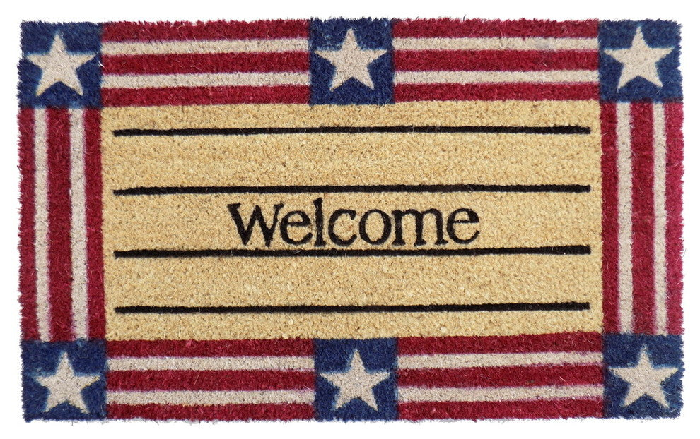 Welcome Stars and Stripes Mat