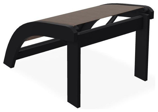 Adirondack Sling Outdoor Ottoman, Mocha/Black