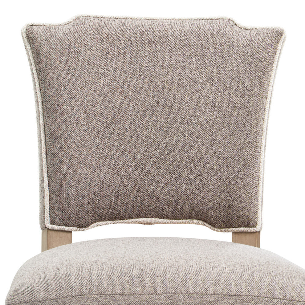 St. Charles Chenille Vanity Chair, Dove Gray