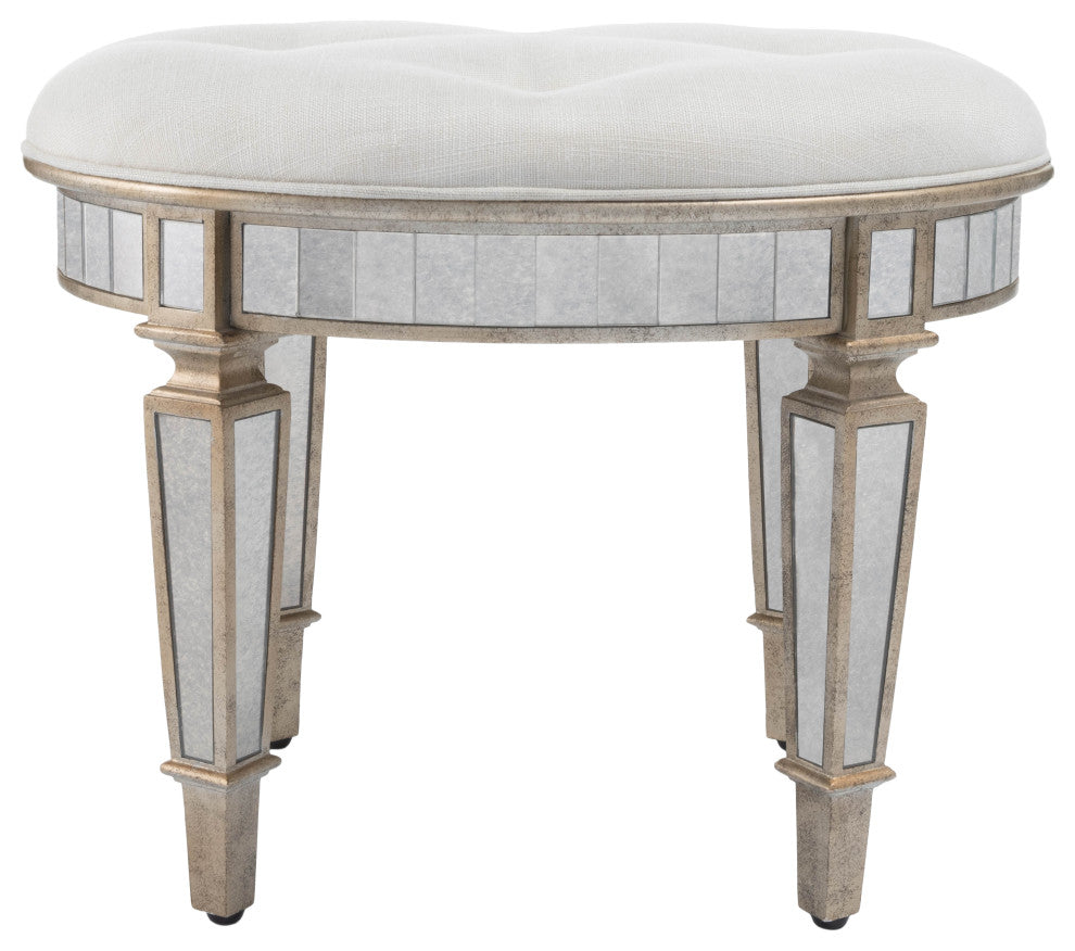Garbo Mirrored Vanity Stool