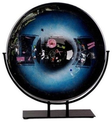 Abstract Outer Space Round Platter, 15"