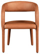 Meridian Furniture Sylvester Faux Leather Dining Chair, Cognac
