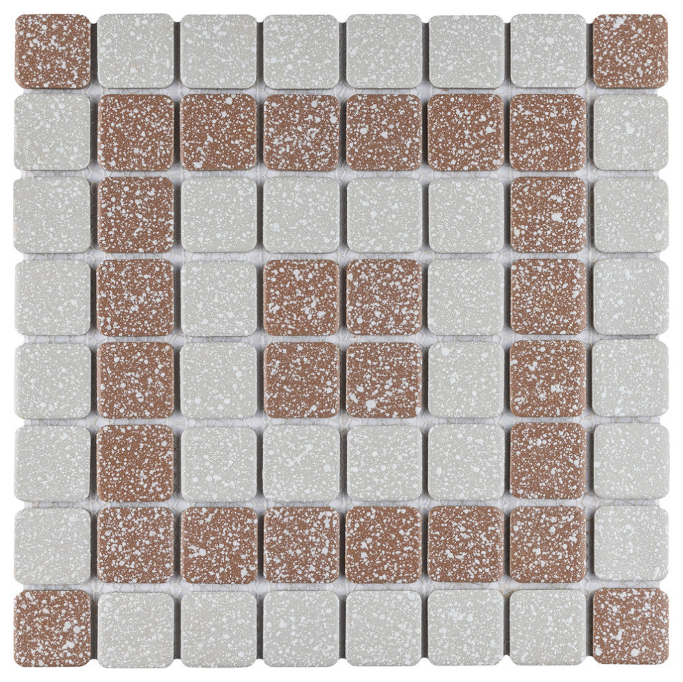 Crystalline Market Square Beige Porcelain Floor and Wall Tile