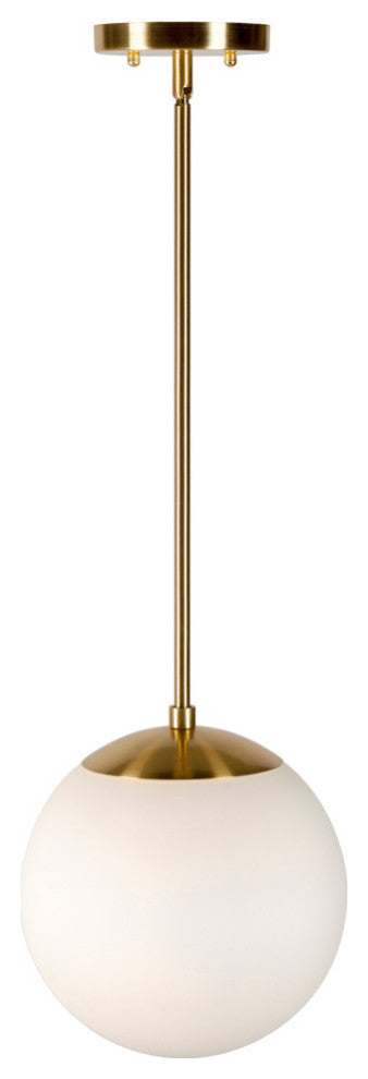 1-Light 10" Mini Pendant, Soft Gold